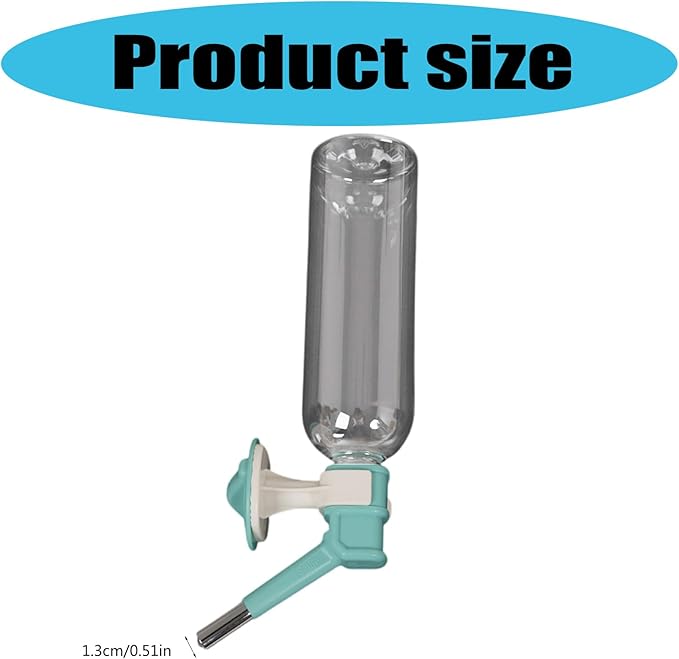 Automatic Flows Control Pet Drinking Fountain with Leakproof Spout Hanging Cage Water Feeder for Small Dog Cats Watering Wall Mounted Pet Drinking Bottle