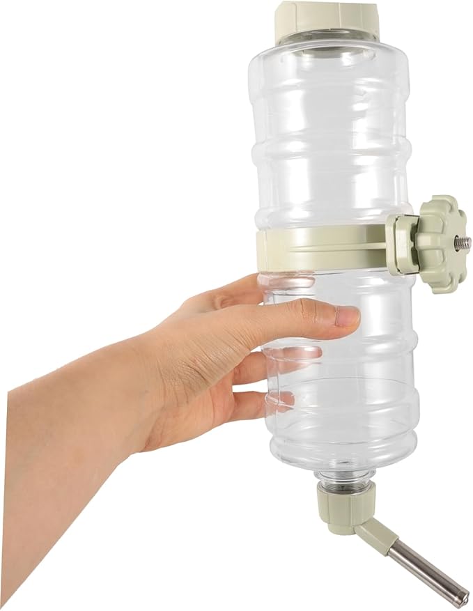 VANZACK 2pcs Dog Water Bottle for Small Animals Leakproof Hanging Dispenser for Crate Cage Automatic Water Feeder for Dogs Cats and More Easy to Install Capacity