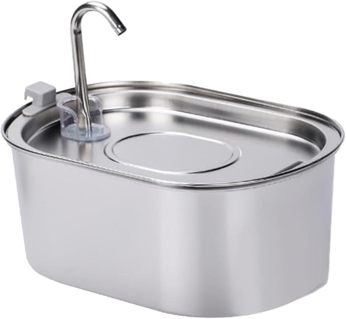 3.2L Pet Water for Cats, Stainless Steel Dispenser with