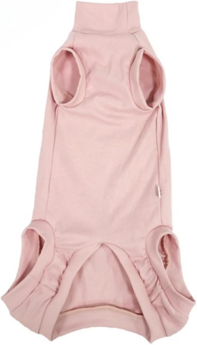 Sphynx Cat Clothes Sleeveless Bodysuit Elastic Hairless Cat Pajamas Pet Clothes Cat Surgery Recovery Suit for Cats Dogs After Surgery Wear Suit (Pink, X-Small (2-3 lbs))