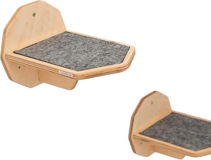 Wood Cat Bridge Cat Steps Cat Bed Wall Cat Toy Rustic Cat Tree Wall Decor Cat Lover Gift New Home Gift Cat Furniture Wall (Light, 3 steps)