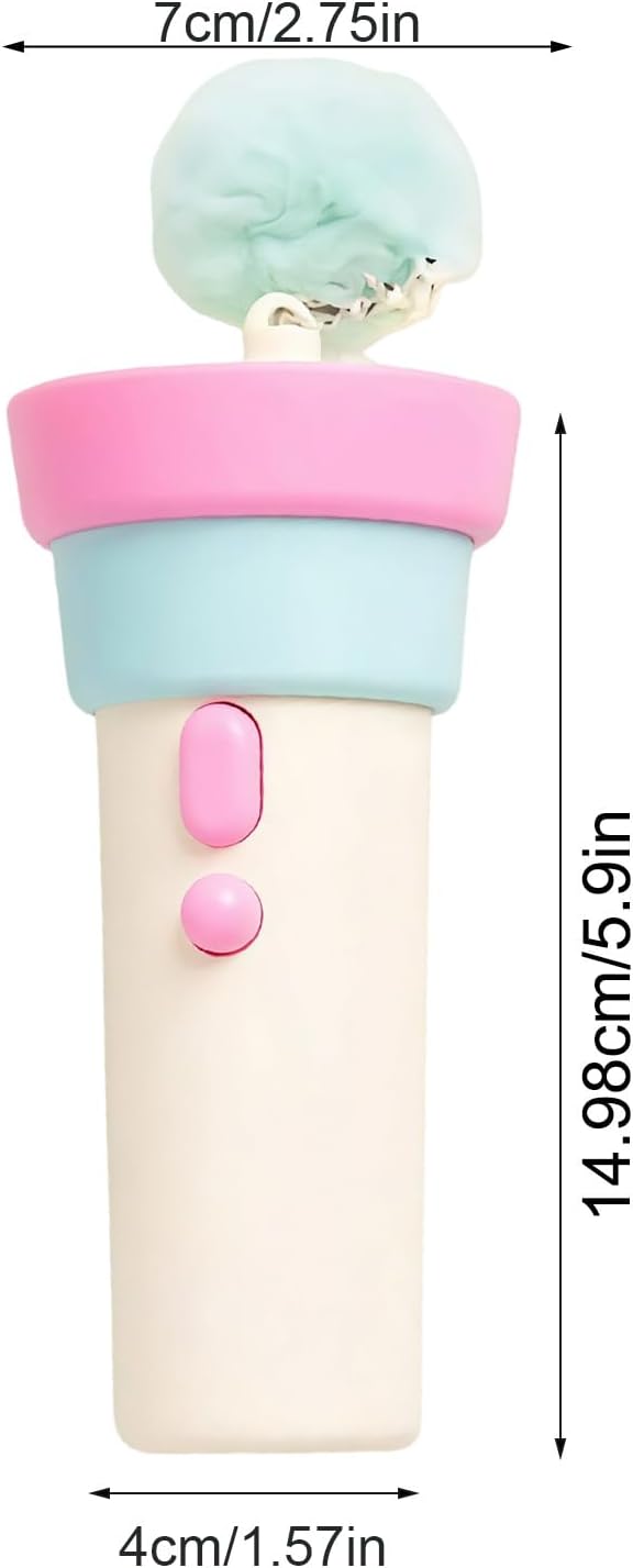 Electric Cat Wand Toy with Telescopic Rope, Cat Teaser Game Interactive Cats Toys Fuzzy Ball Launchers Funny Enrichment Toys for Bored Indoor Pets