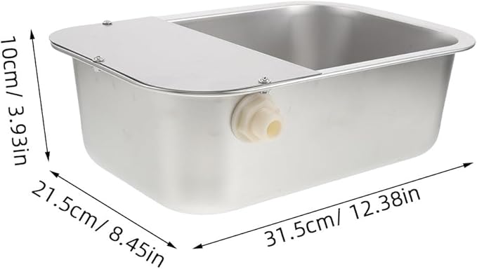 1 Set Automatic Pet Water Dispenser: Stainless Steel Spill-Proof Drinking Fountain for Dogs and Cats - Auto Pet Water Bowl with Float Valve