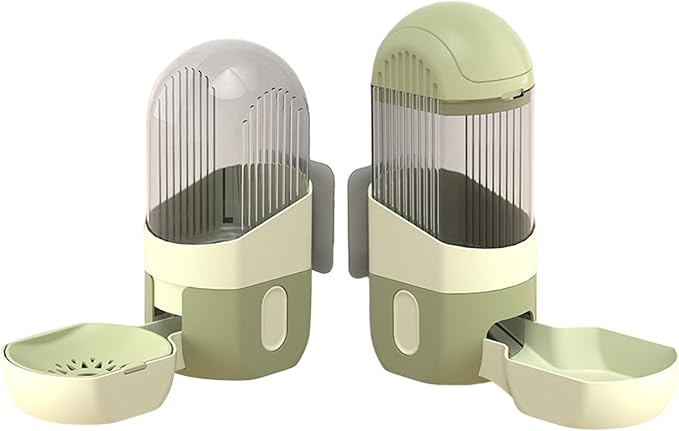 Water Feeder Automatic and Dispenser Feeding Watering Pet Cage Mount Automatic Pet Feeder for Cats