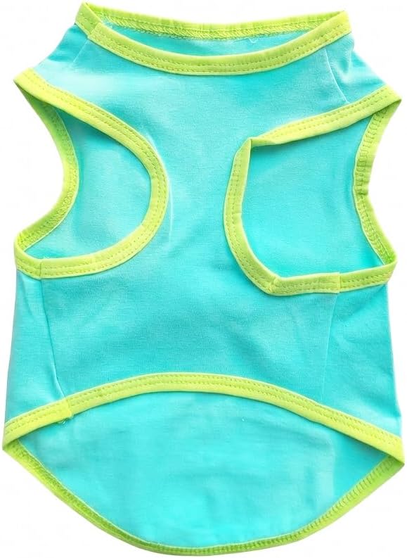 Small Dog Happy Easter Outfit Bunny Shirt & Bandanas Pet Cat Clothes Vest Blue S