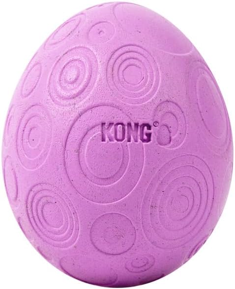 KONG Infused Catnip Egg Spring/Easter Cat Toy – Wobbling & Rolling Catnip-Infused Toy for Engaging Play | Durable for Solo & Multi-Cat Fun