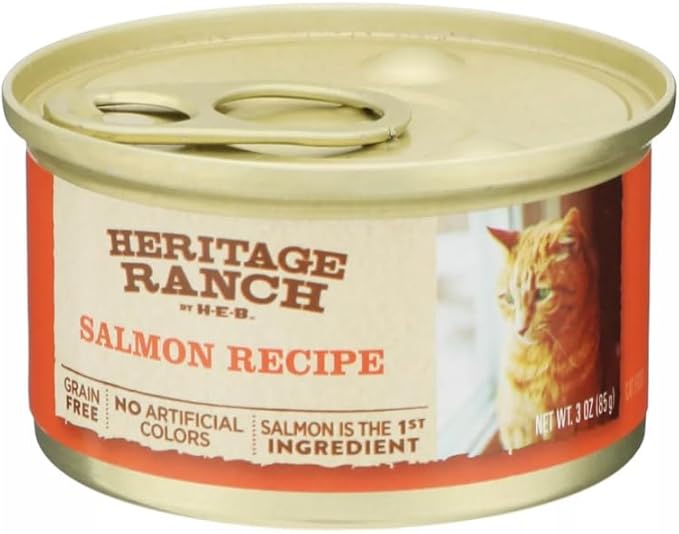 Heritage Ranch Limited Ingredient Grain Free Wet Cat Food Treat (3oz, Salmon)