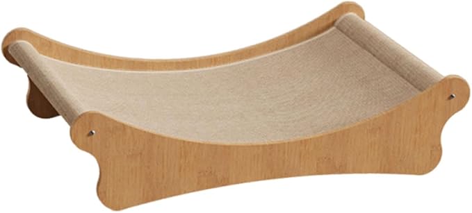 Cat Scratcher Bed Scratch Pad Scratching Toy Playing Grinding Claw, Sturdy, Wooden Furniture Gift Pet Sleeping Bed, Medium