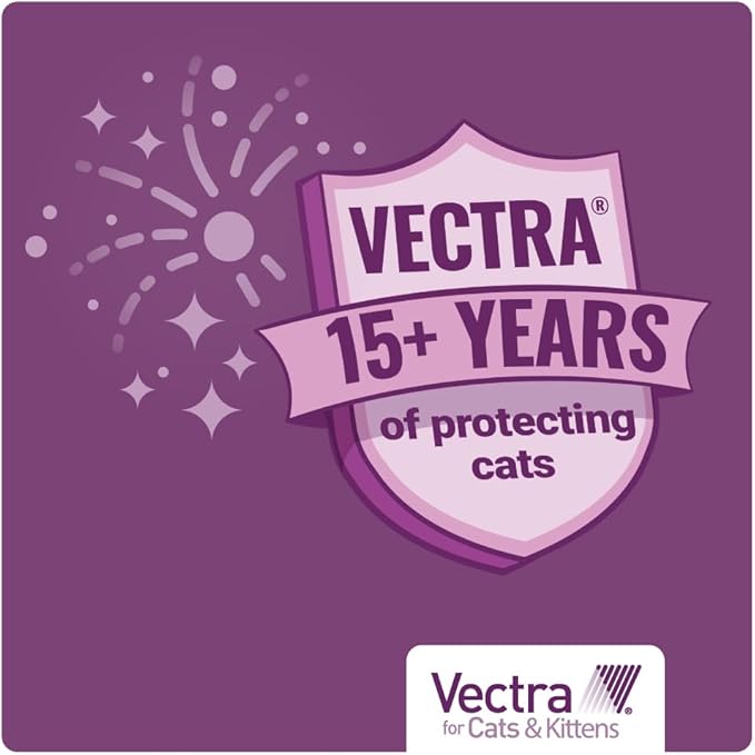 Vectra for Cats Flea Treatment & Prevention for Large Cats (Over 9 lbs.) 6-Month Supply