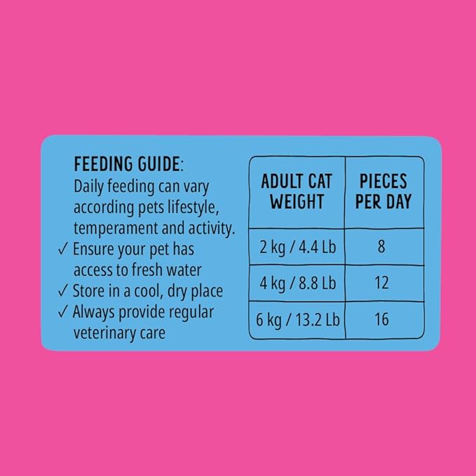 Bonkers Cat Treats Salmon Supreme Flavor 3 OZ / 85 G (7 Pack), Cat Treats, Treats for Training, for All Breeds and Ages, Food Topper, Resealable Pouch