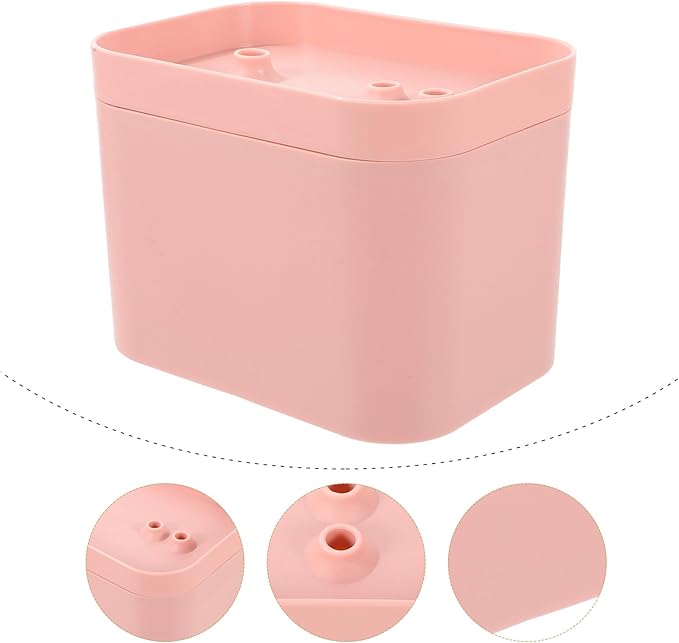 SHOWERORO Automatic Cat Water Fountain Pink with Silent Motor Portable Circulation Water Dispenser for Indoor Pets Energy Saving Electric Feeder for Cats and Dogs Elegant Flower Shape Outlet