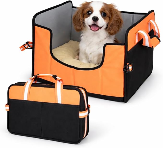 Pet Life ® 'Travel-Nest' Innovative Portable Travel Folding or Collapsible Cat and Dog Bed with Carrying Handle