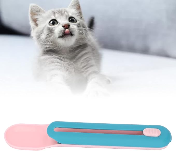 MultiFunctional Cat Wet Treats Dispense Spoon,Practical Cat Snack Spoon for Pet Feeding Watering Supplies (MOTOULAXxyn8psz70o-11)