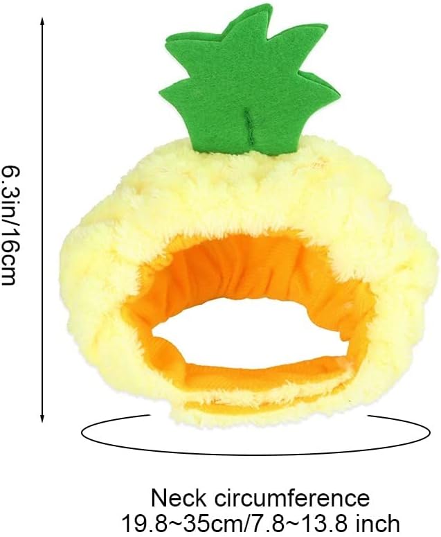 Pet Cute Hat, Cat Adorable Bunny Hat Banana Strawberry Tiger Yellow Duck Drumstick Shaped Hat for Cat Kitten Small Puppy Party Costumes Festival Birthday