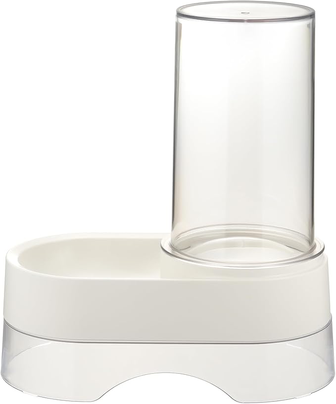 Richell: Elevated Gravity Water Dispenser - White - Pet, Dogs & Cats, 1 Gallon Capacity Clear Tank, BPA-Free Plastic, Optional Height Stand
