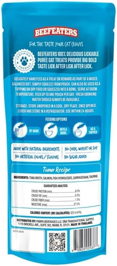 Beefeaters Lickables Tuna Puree Cat Treats 1.59 oz