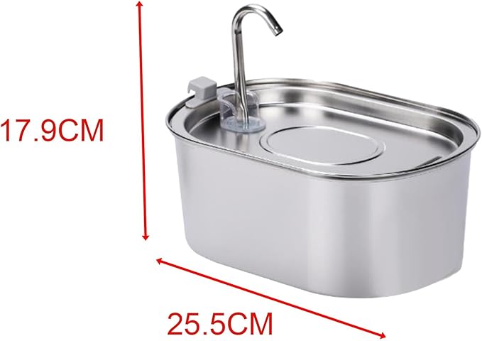 Stainless Steel Cats Pet Water 108 Cats Feeder for