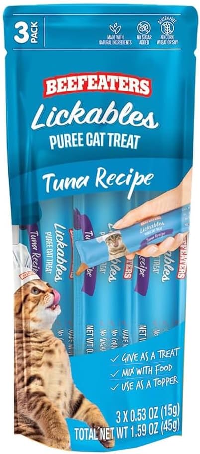 Beefeaters Lickables Tuna Puree Cat Treats 1.59 oz