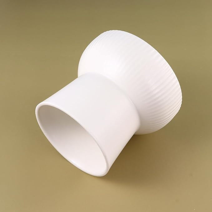BESTYASH Pet Raised Feeding Bowl Ceramic High Feet Feeder White Elevated Pet Food Dish for Cats and Dogs Suitable for Feeding and Watering