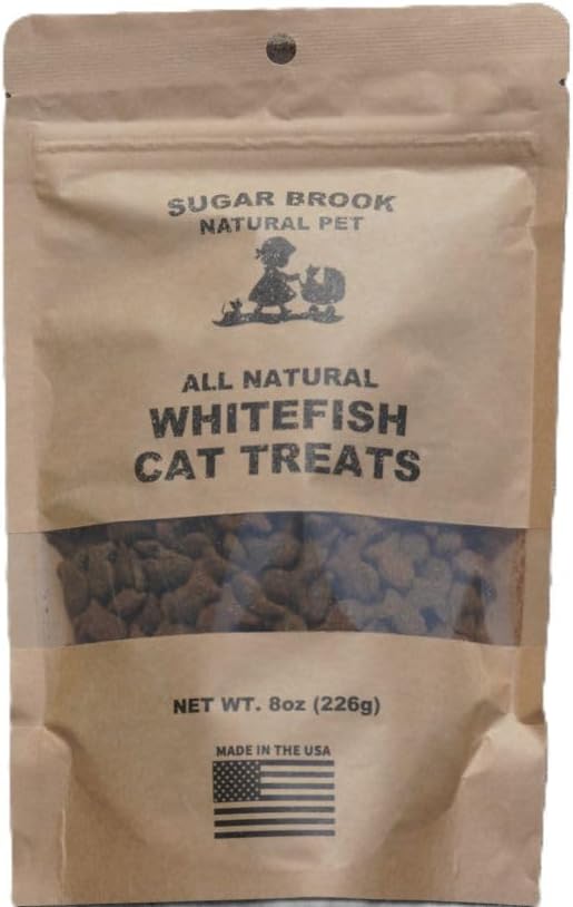 All Natural Whitefish Cat Treats, Made in the USA, 8 oz (2)
