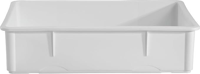 Central Exclusive Plastic Open Non-Stick Litter Box, Great for Small & Large Cats - 18" x 26" x 3"
