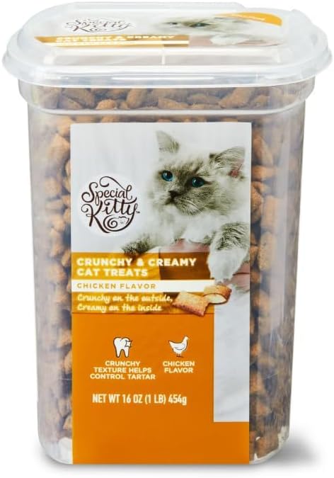 Special~Kitty Crunchy and Creamy Cat Treats Chicken Flavor, 16 oz (Pack of 1)