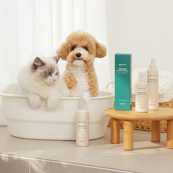 KINETTE Vegan Oatmeal Pet Care 3-Piece Gift Set with Premium Towel