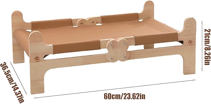 Cat Bed - Portable Pet Sleeping Cot, Raised Cat Furniture, Indoor Outdoor Pet Resting Accessory | Patio Beach Garden Lawn for Patio Beach Garden Lawn