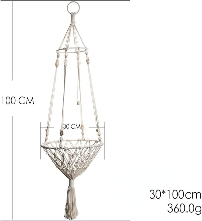 Cat/Dog Hammock, Hand-woven Cotton Rope, Round Shape, Suitable for Small Breeds, Easy to Install/Remove, Can be Used as a Bed or Toy