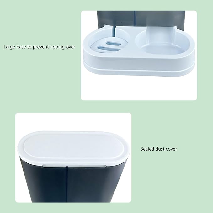 Large Capacity Pet Feeders with Water Dispenser Small Dog Cats Food Bowl Automatic Water Dispenser Watering Feeding Supply Large Capacity Pet Feeders