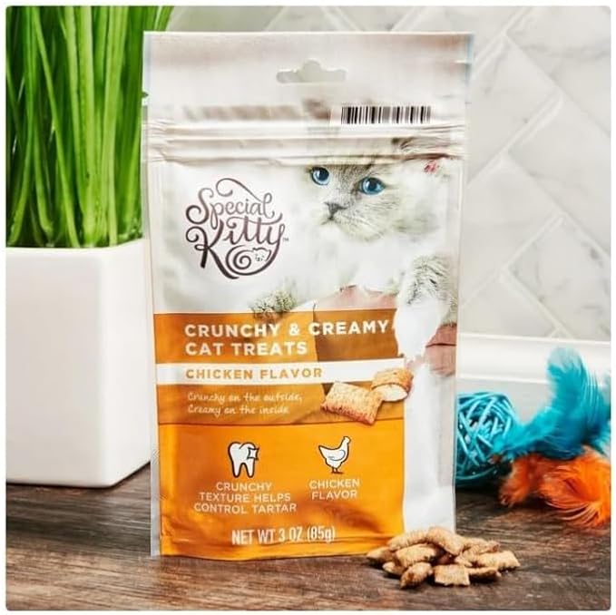Crunchy & Creamy Cat Treat ~ These Cat Treats Contain Perfect Combination of Delicious Taste and Nutritional, Formulated to Meet Nutritional Standards...
