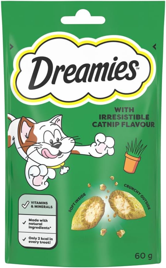 Mildhug Dreamies Cat Treat Biscuits with Catnip 60g