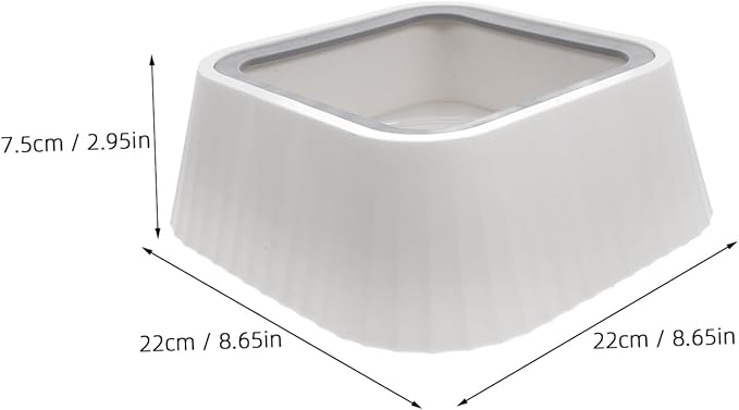 BESPORTBLE Floating Pet Water Bowl Splash Design for Cats and Small Dogs Material Easy Pet Feeder Prevents Spills and Keeps Area Tidy for Home Use