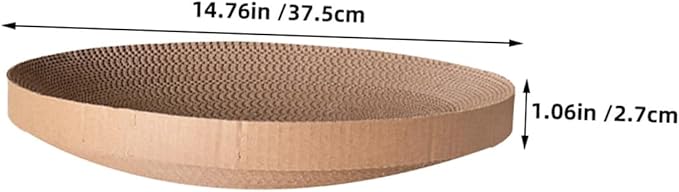 UPKOCH Cat Scratcher Replacement Pad with Corrugated Cardboard Core, Interactive Scratching for Indoor Cats and Kittens, Sturdy Scratching Bed for Furniture Protection
