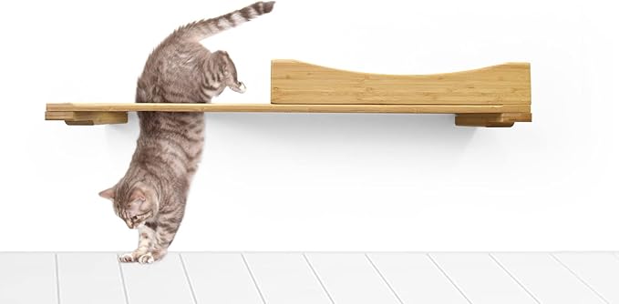 Catastrophic Creations The Nest Cat Bed – Modern Cat Bed – Bamboo Bed for Cats – Warm & Plush Pet Bed – Modular Cat Beds for Indoor Cats – Faux Fur Nap Cat Bed