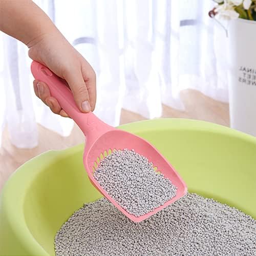XTYPE Plastic Cat Litter Scoop Pet Care Sand Waste Scooper Shovel Hollow Cleaning Tool Hollow Style Lightweight Durable Easy to Clean cat Litter Shovel (Color : Multi-20PCS)