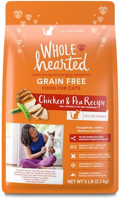 WholeHearted Grain Free Chicken Formula Dry Cat Food 5 lbs.