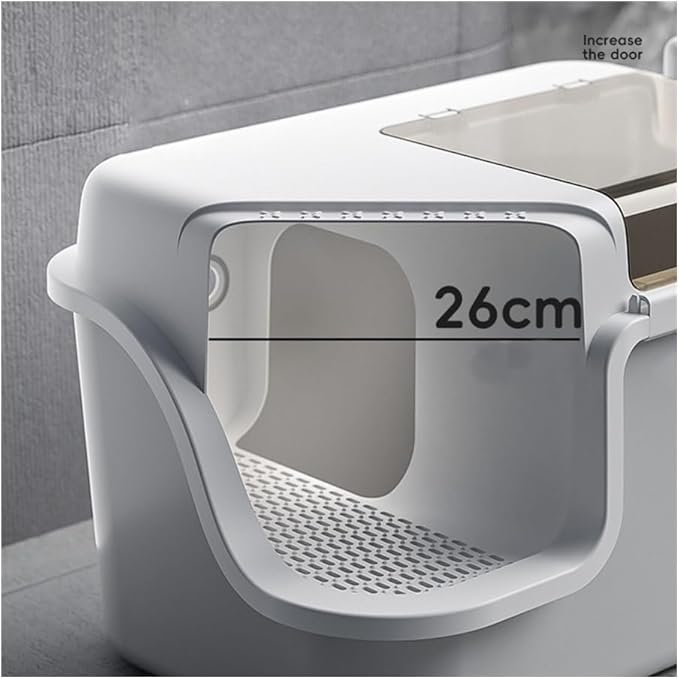 Pet Supplies, Enclosed Cat Litter Box with Lid, XL Drawer, Anti-Splash & Easy Clean