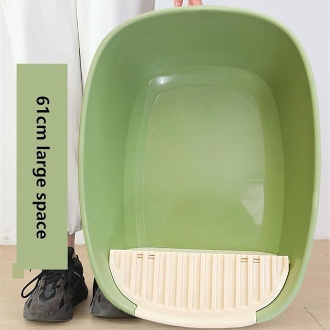 Pet Supplies, Enclosed Cat Litter Box for Large Cats, High Sided XL with Scoop(Purple,Medium)
