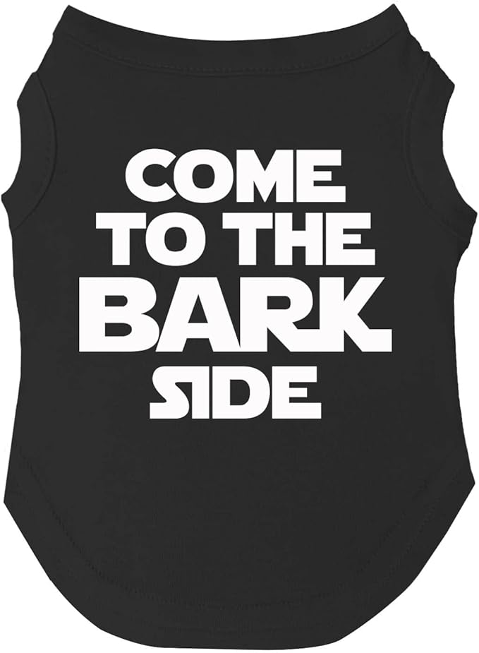 Come to The Bark Side Dog Tee Shirt | Sleeveless | Sizes for Puppies, Toys and Large Breeds (Black, 2X-Large 104)