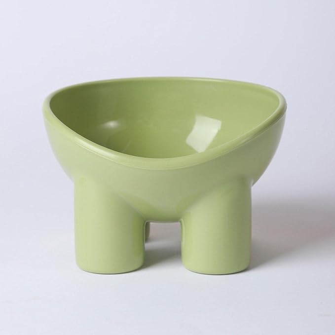 Cat Food Bowl, Cat Bowl, Hassle Food Bowl, Non Bowl for Food and Water, Green
