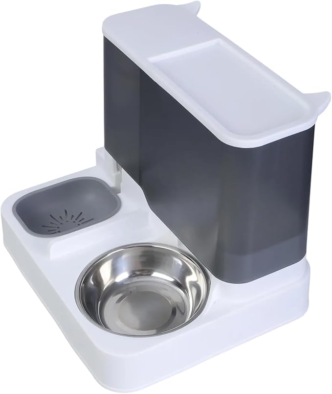 Large Capacity Automatic Water Dispenser and Food Bowl for Cats Dogs Food Container 2in1 Pet Watering and Feeding Supply Automatic Feeder