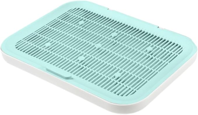 HouseVibe Cat Litter Mat with Double Layer Design, Litter Trapping Floor Mat for Cats, 15.75x11.81 Inch Reusable Waterproof Scatter Control Pad for Pet Supplies- Green