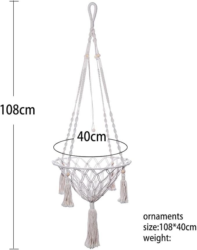 Handmade Cat Hammock Cat Dog Swing Hanging Bed Tassel Design Cat Nest Indoor Elegant Tapestry Decoration Pet Cat House Personality Home (Hammock G)