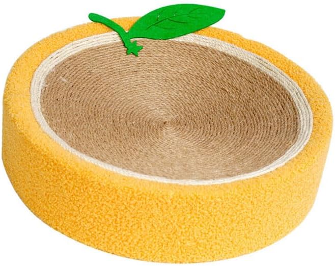 Cat Scratch Bowl, Round Sisal Hemp Durable Antiwear Space Saving Cat Scratcher Bed, Cat Scratcher Cardboard Cat Scratch Pad Bowl Nest for Indoor Cats Grinding Claw