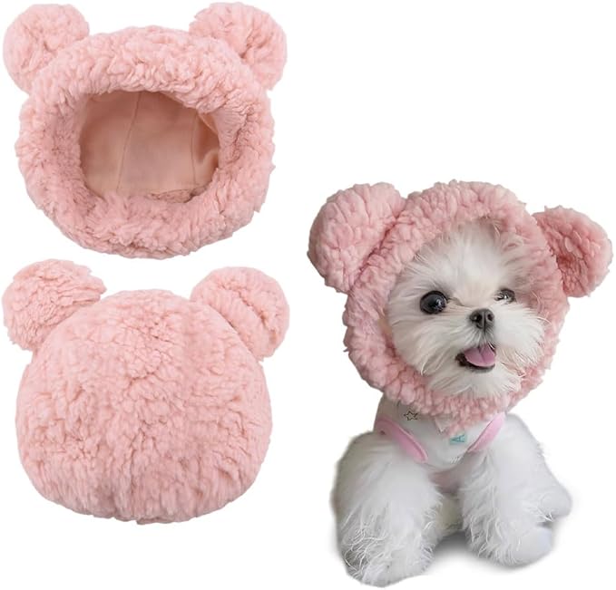 Dog Cat Hats for Cats Small Dogs Cat Costumes for Cats Pets Head Ear Covers for Dogs Pet Cap Headwear for Dog Headdress Headgear Pets Ear Muffs Noise Protection Pet Christmas Neck Warmer Headband