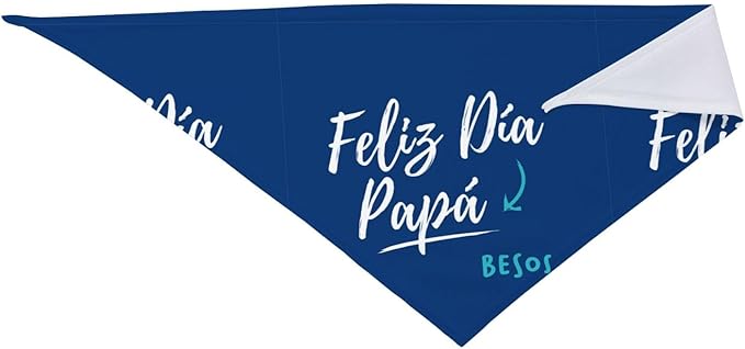 Happy Father's Day Dog Bandana Adjustable Reversible Triangle Dog Scarf Scarves Pet Bibs Costume Accessory Decor for Cats