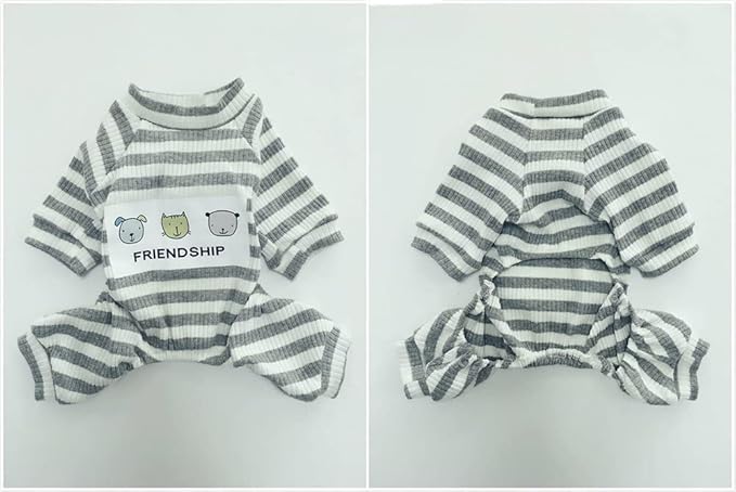 Dogs PJS Clothes for Small Dogs Girl Puppy Pajamas Long Sleeved Onsie Warm Coats Jumpers Outfits
