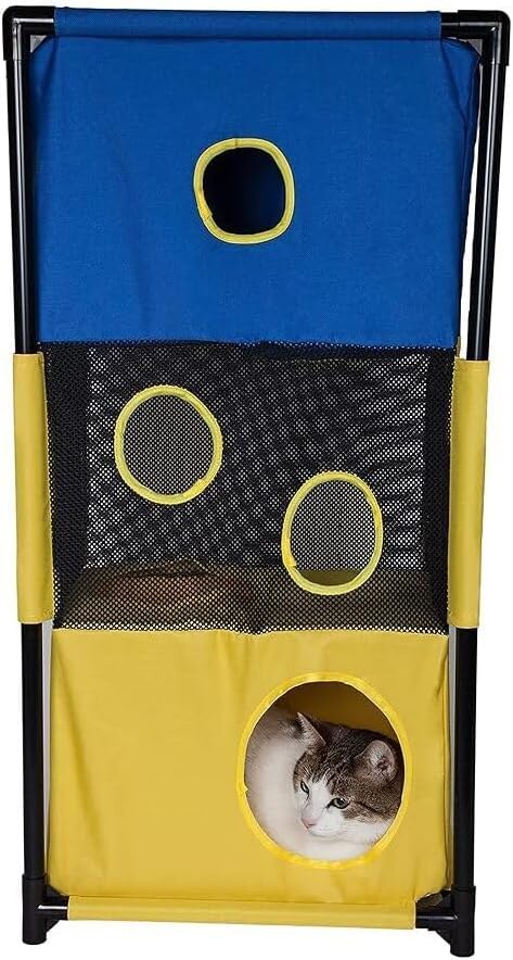 HomeStock Cat House Collapsible - Soft Kitty Cave Bed Travel Carrier Foldable Kitten House Furniture