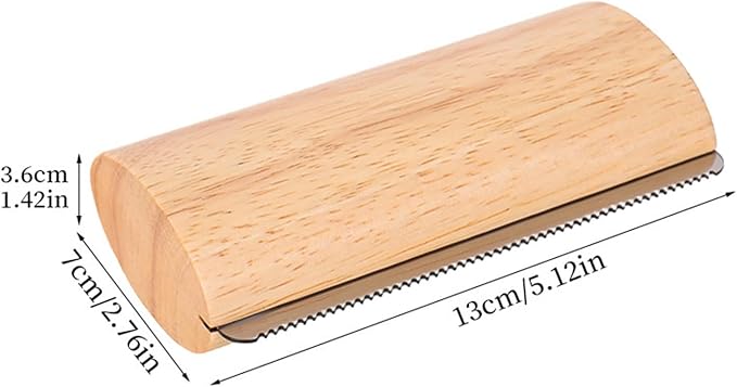 Cat Shedding Brush - Undercoat Remover Comb | Wooden Pet Grooming Brush for Kittens and Medium Large Cats, Removes Loose Long and Short Hair, Gentle Tool for Healthy Coat Care
